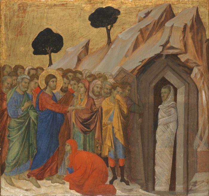 The Raising of Lazarus ﻿(from the Maestà) by Duccio
