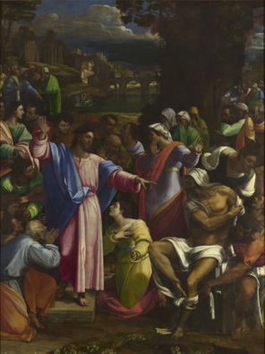 The Raising of Lazarus by Sebastiano del Piombo incorporating designs by Michelangelo Buonarroti (1981)