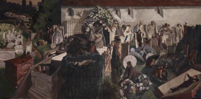 The Resurrection, Cookham by Stanley Spencer