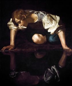 Narcissus by Michelangelo Merisi da Caravaggio