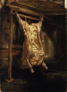 Slaughtered Ox by Rembrandt van Rijn 