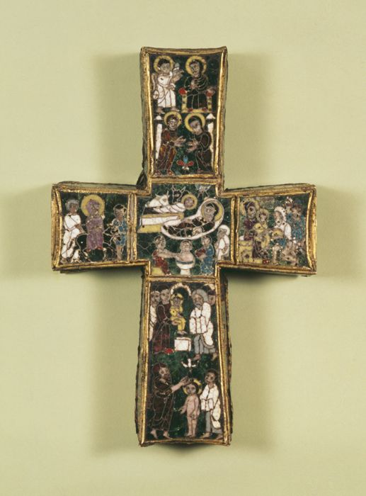 Enamelled cross of Paschal I (Reliquary of the True Cross) by Roman workshop