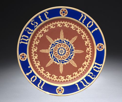 Bread plate 'Waste Not Want Not' by Augustus Welby Northmore Pugin
