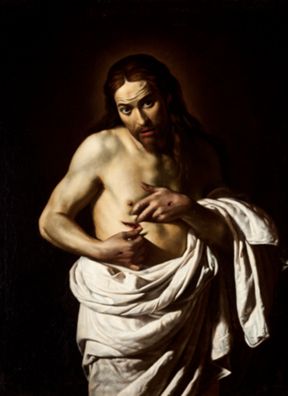 Christ Displaying His Wounds by Lo Spadarino [Giovanni Antonio Galli] 