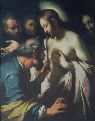 The Incredulity of St. Thomas by Bernardo Strozzi