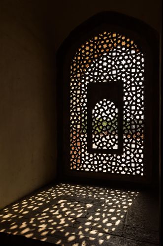 Jali Lattice Window by Mughal artists from Gujurat