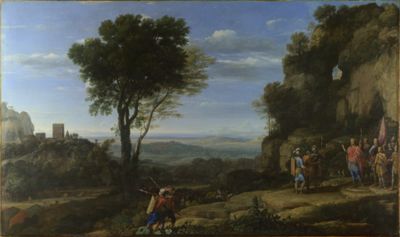 Landscape with David at the Cave of Adullam by Claude Lorrain