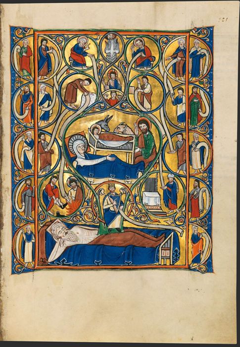 Tree of Jesse from an English Psalter in Latin by Unknown English Artist