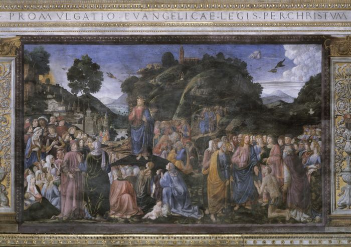 The Sermon on the Mount and the Healing of the Lepers by Cosimo Rosselli