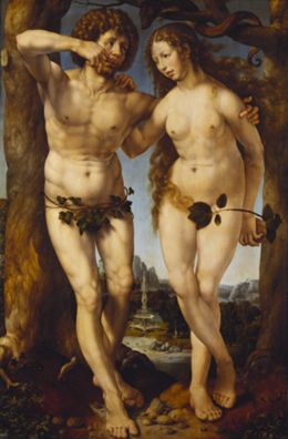 Adam and Eve by Jan Gossaert