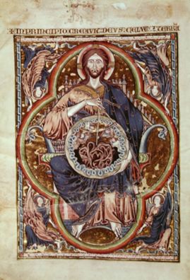 Christ Pantocrator from The Bible of St Louis (Rich Bible of Toledo; Bible of Toledo) by Unknown Artist