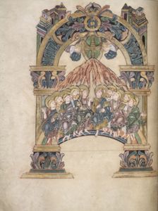 The Pentecost from the Benedictional of St Aethelwold by Unknown Artist
