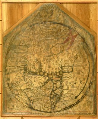 Hereford Mappa Mundi by Richard of Haldingham and Lafford [Richard de Bello]