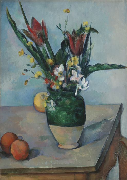 Tulips in a Vase by Paul Cézanne