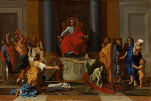 The judgement of Solomon by Nicolas Poussin