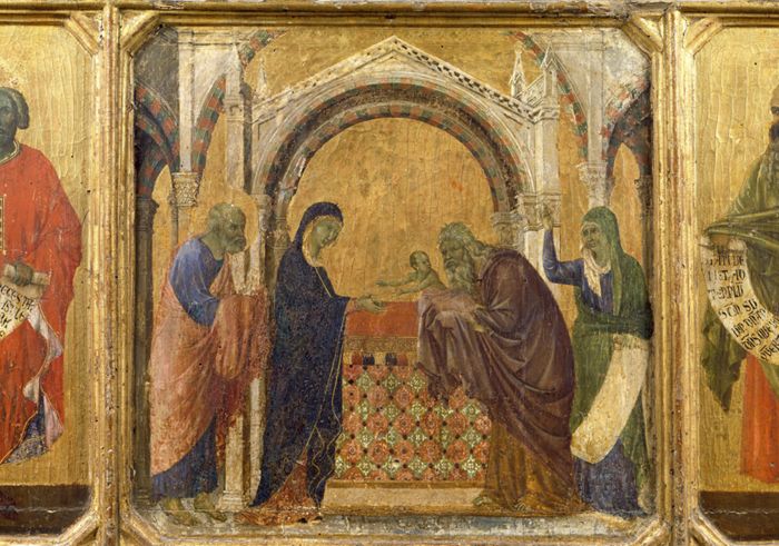 Presentation in the Temple by Duccio