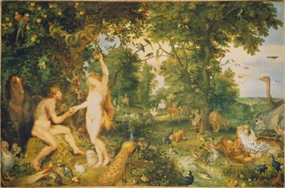 The Garden of Eden with the Fall of Man by Jan Brueghel the Elder and Peter Paul Rubens