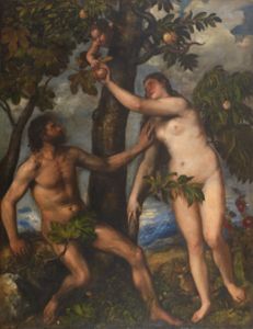 Adam and Eve by Titian
