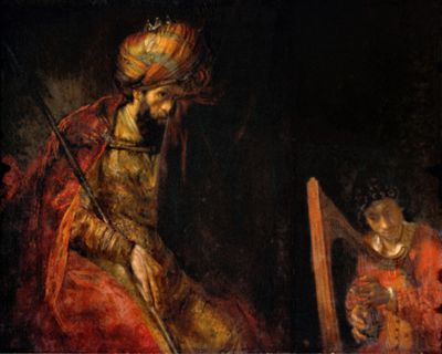 Saul and David by Rembrandt van Rijn