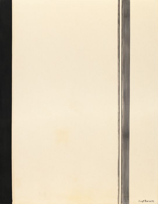 Second Station. Part of The Stations of the Cross / Lema Sabachthani (series) by Barnett Newman