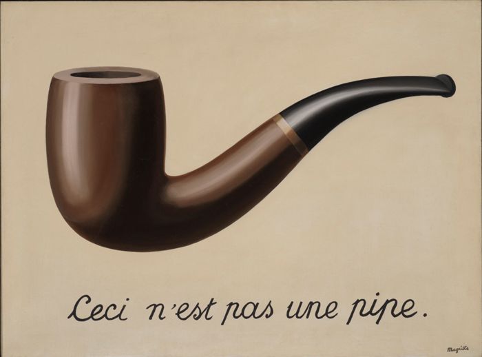 The Treachery of Images (This is Not a Pipe) by René Magritte
