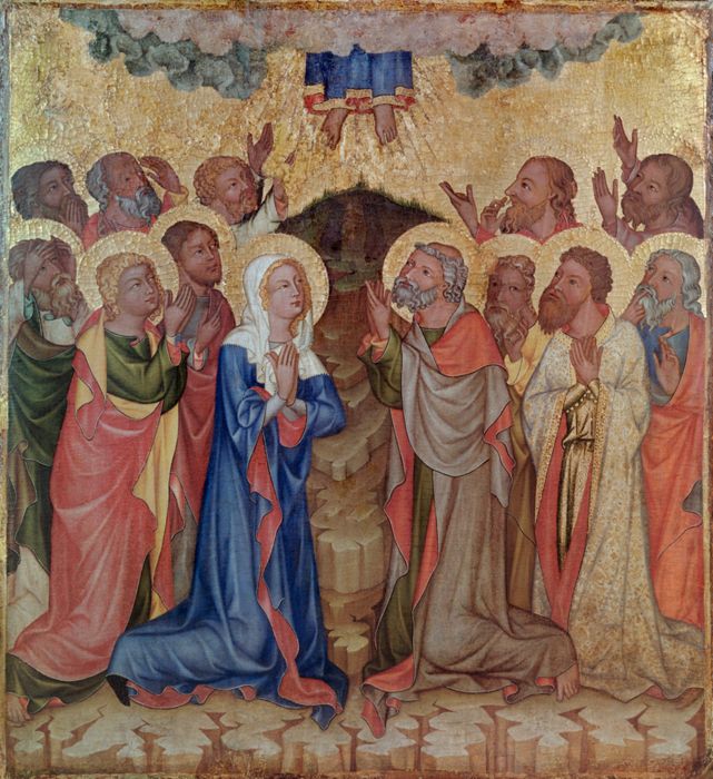 Ascension of Christ, from the series 'Scenes from the Life of Christ', the Hohenfurth Monastery by Master of the Vyšší Brod Altar