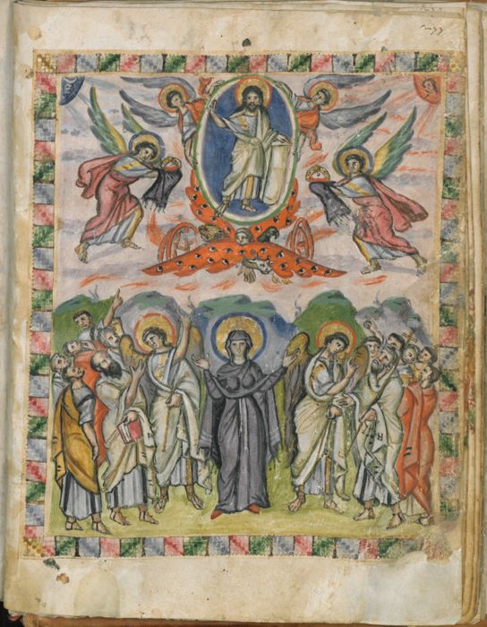 Ascension, from the Rabbula (Rabula) Gospels by Unknown artist, Syria