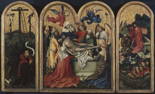 The Entombment (The Seilern Triptych) by Robert Campin