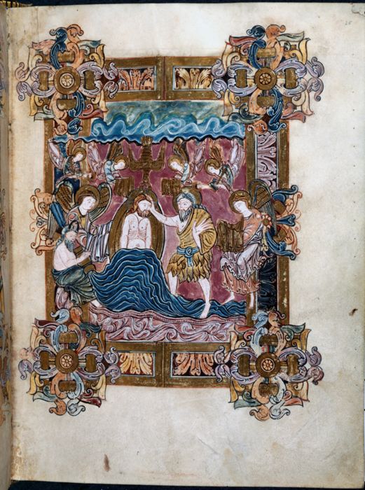 The Baptism, from The Benedictional of St Æthelwold by The Baptism, from The Benedictional of St Æthelwold
