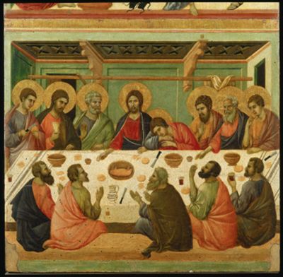 The Last Supper, from the Maestà by Duccio