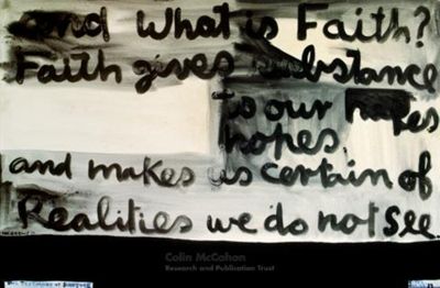 The testimony of scripture no. 1 by Colin McCahon
