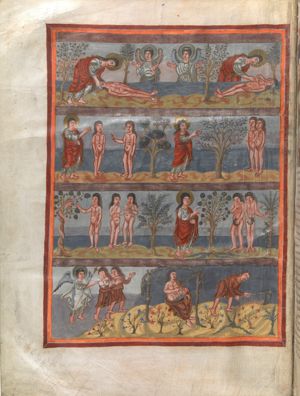 The Genesis Cycle, from the Moutier-Grandval Bible by Unknown French artist (Tours)