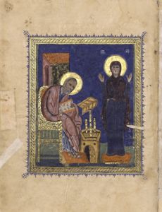 St John the Evangelist and the Virgin Mary, from a Copto-Arabic Gospel by Unknown Coptic artist