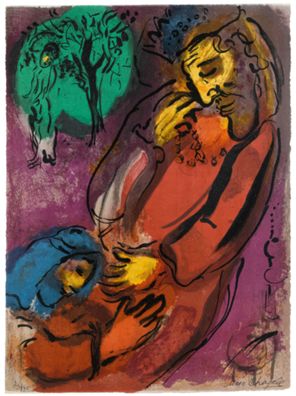 David and Absalom (from 'The Bible') by Marc Chagall 
